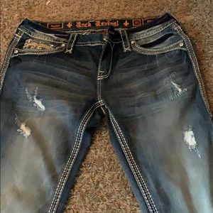 Sz 31 skinny rock revivals inseam 34
